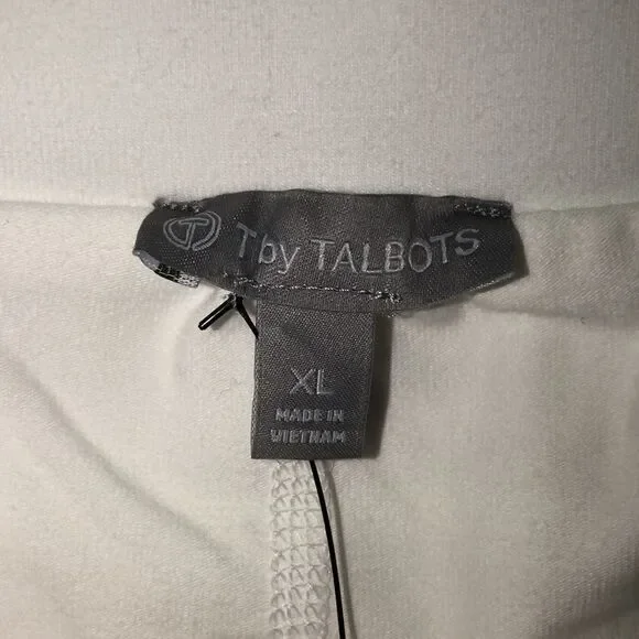 Talbots XL Everyday Stretch Skort Bright White Cotton Blend